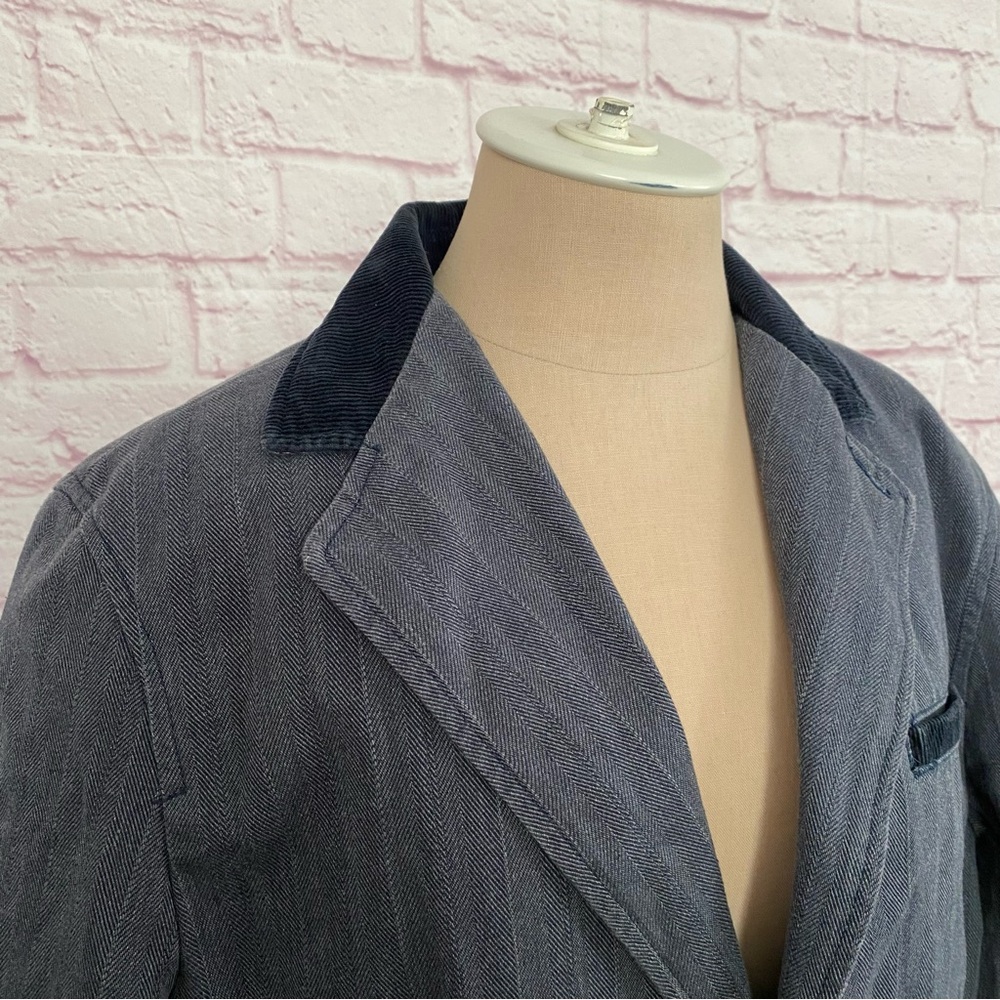Plugg Men's Y2K Vintage Denim Sports Coat Jacket - Picture 7 of 10